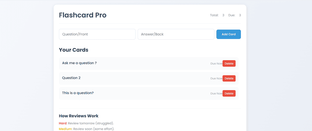 Master Spaced Repetition: Build a Flashcard App